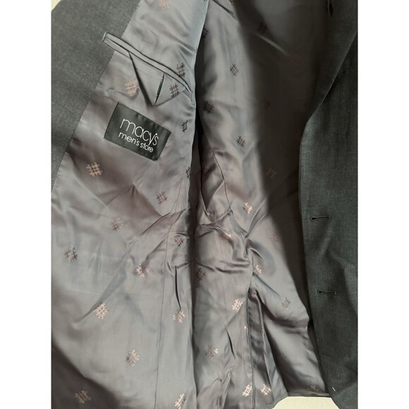 RYAN SEACREST DISTINCTION GRAY 40 LONG 100% WOOL SUIT TOP BLAZER SPORT COAT NWT - Picture 14 of 16